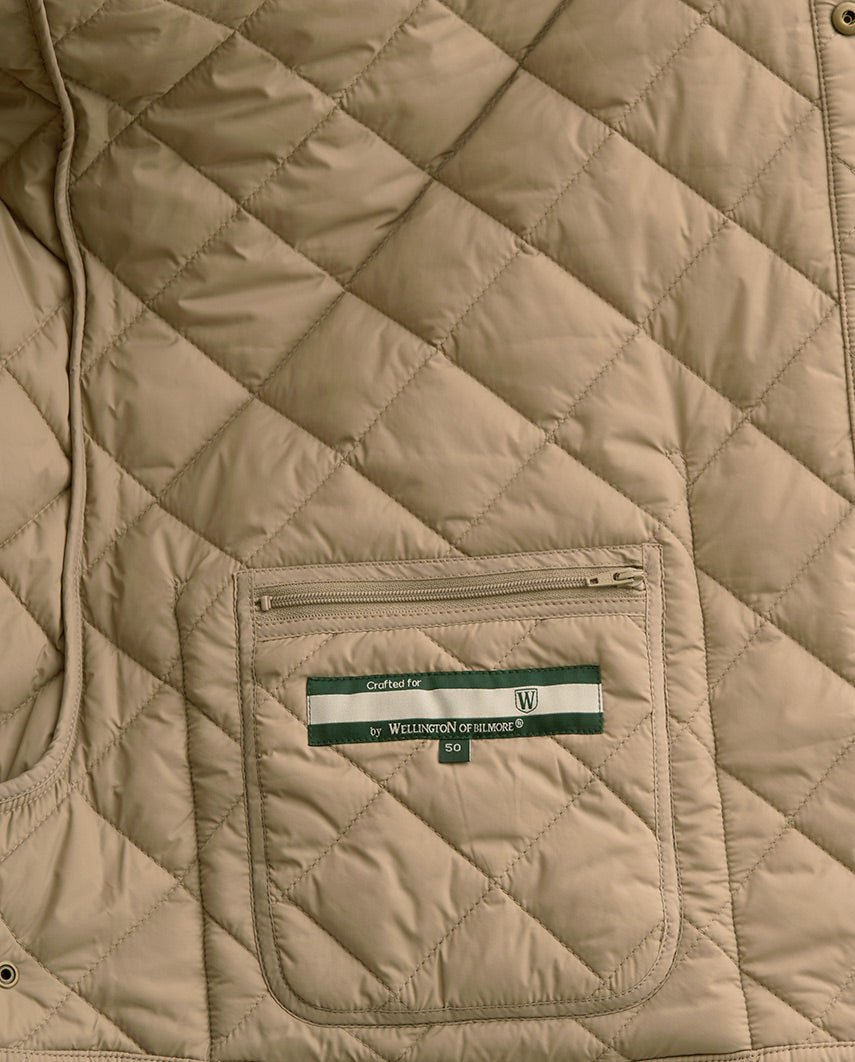 Herren Steppjacke "York" in sand - Wellington of Bilmore