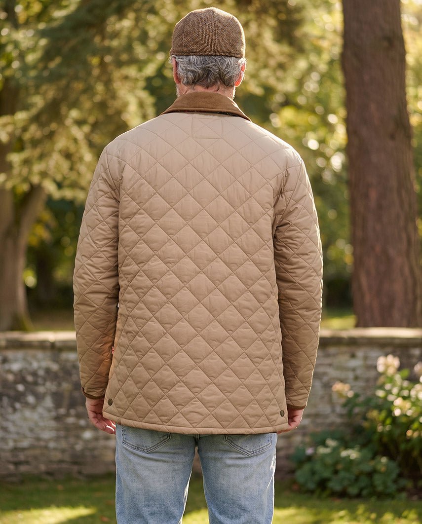 Herren Steppjacke "York" in sand - Wellington of Bilmore