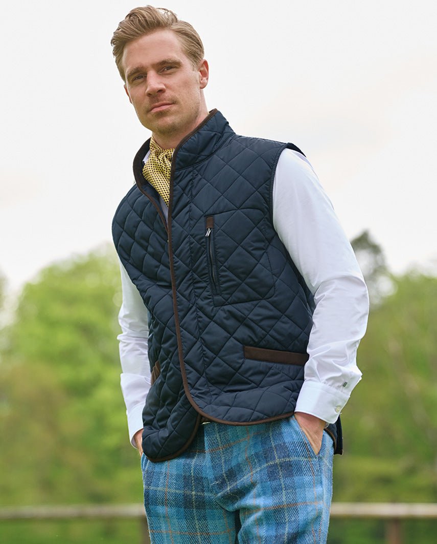 Herren Steppweste ''Charles'' in navy - Wellington of Bilmore