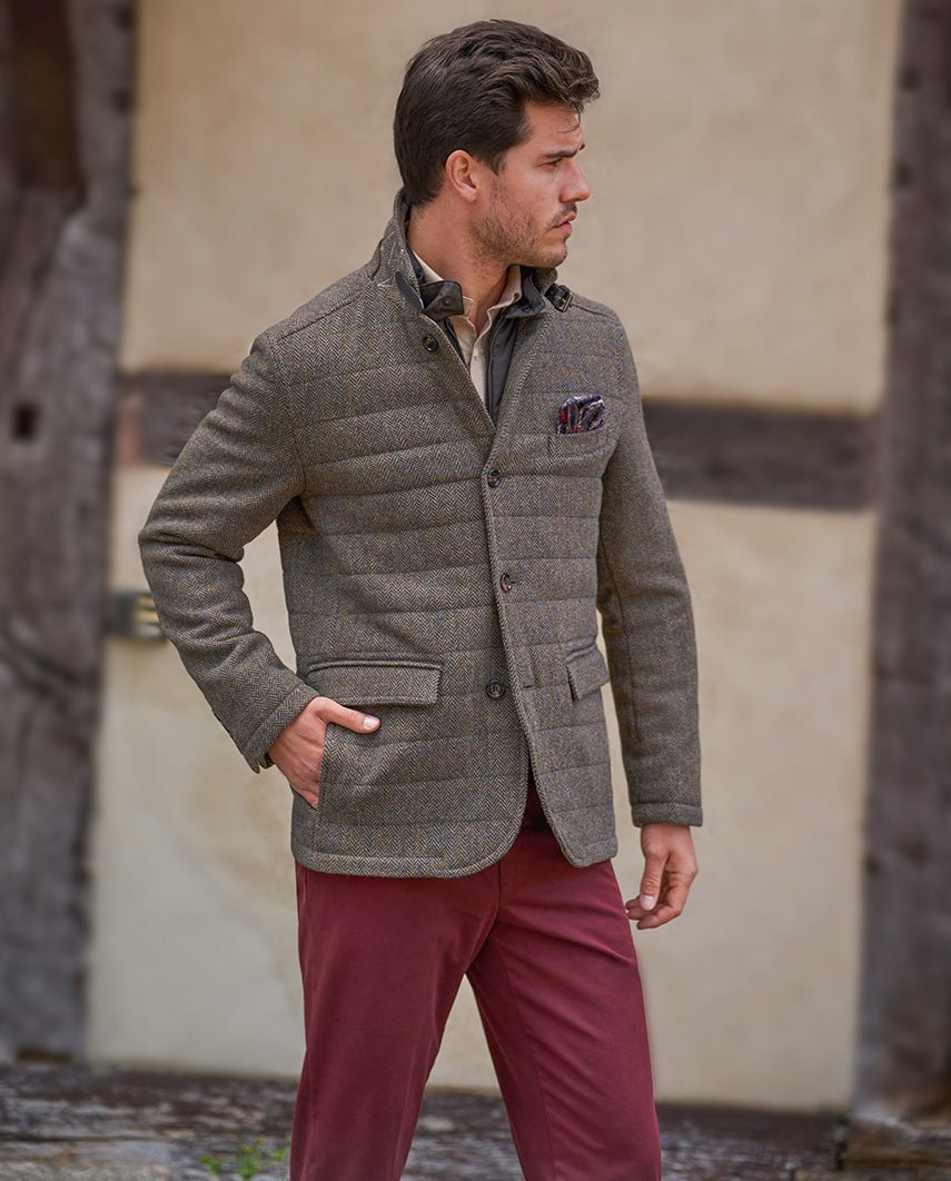 Men's Tweed Jacket ''Austria'' Jacket in green Hill Tweed