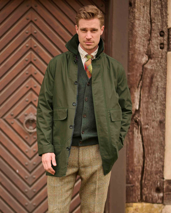 Men's Transitional Jacket "Madrock" in Olive