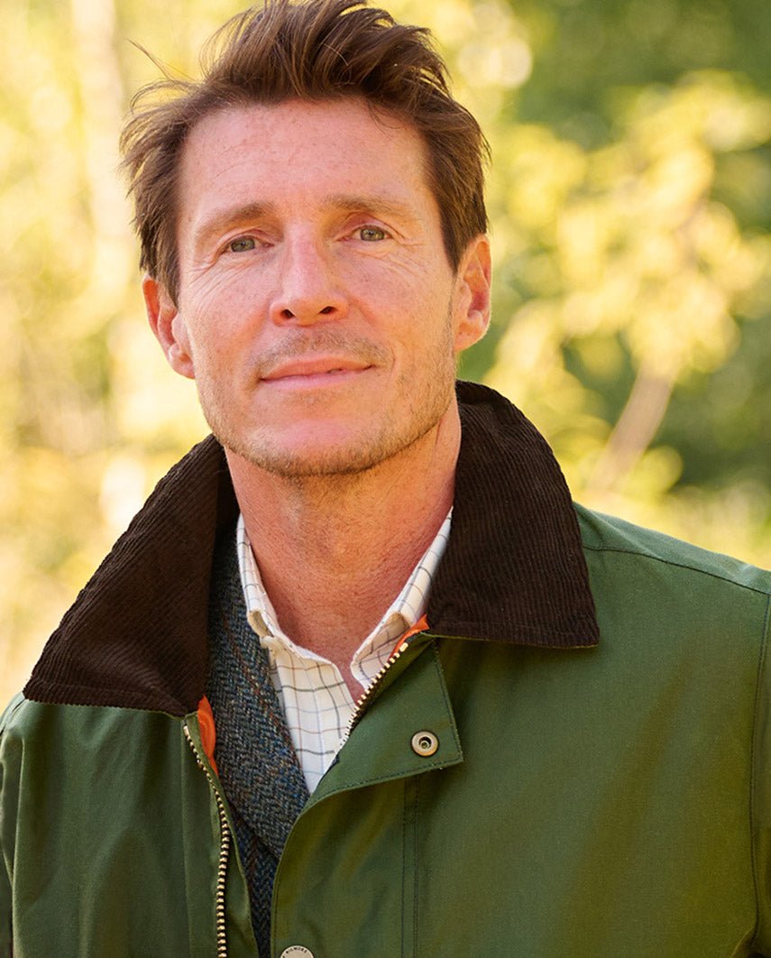 Herren Wachsjacke ''Starberg SO'' in lemongras - Wellington of Bilmore