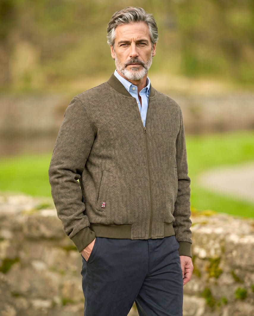 Herrenblouson „Lumber“ aus Woll-Kaschmir-Tweed | Exklusiv & sportiv - Wellington of Bilmore