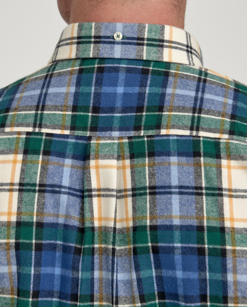 Herrenhemd ‚,Steward'‘ mit Button-Down-Kragen – flanell check - Wellington of Bilmore