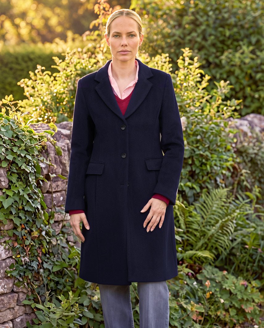 Klassieke damesjas "Emilia" in navy, productkaart