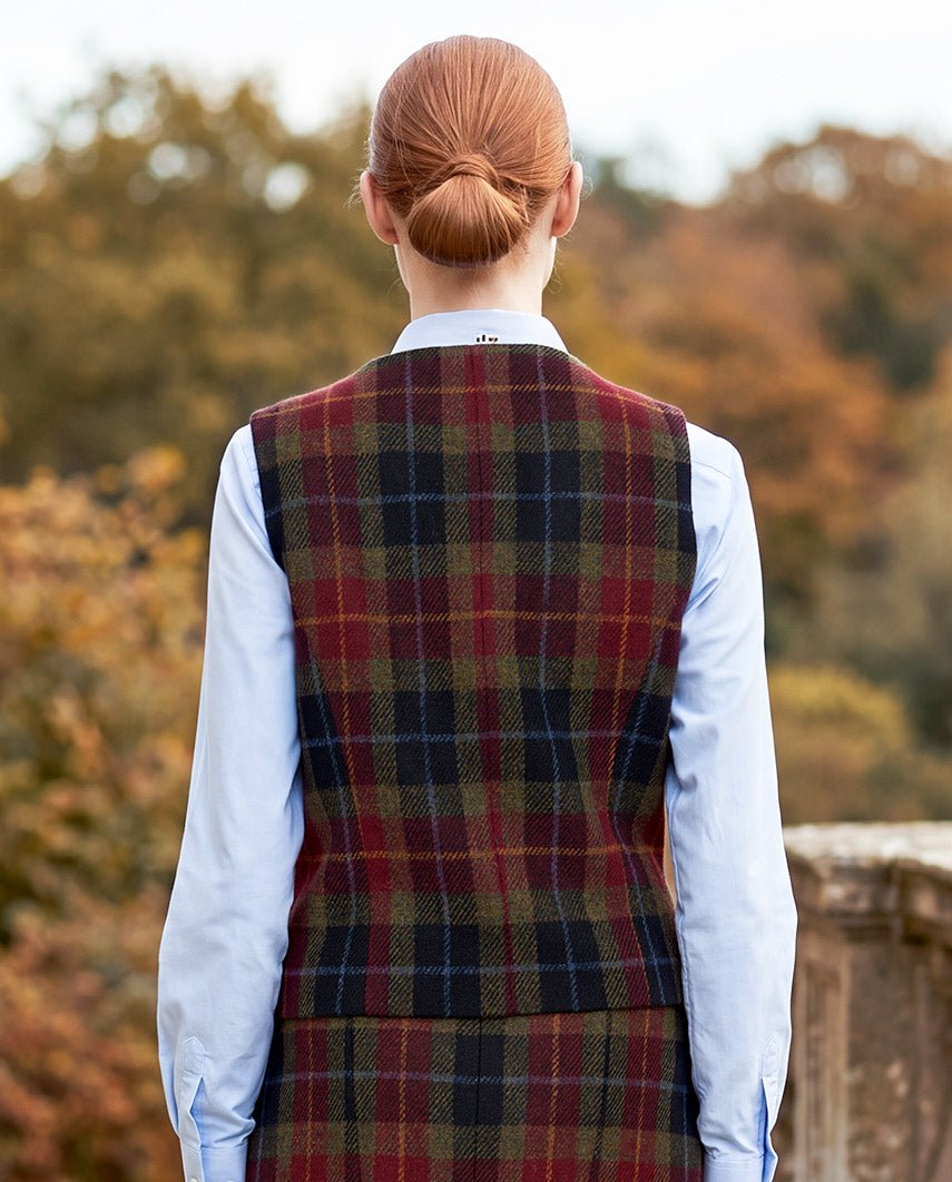 Lea - Harris Tweed gilet in Check of Island, productkaart
