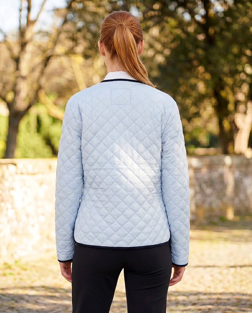leichte Damen Steppjacke ,,Joules O-Neck'' in light blue - Wellington of Bilmore