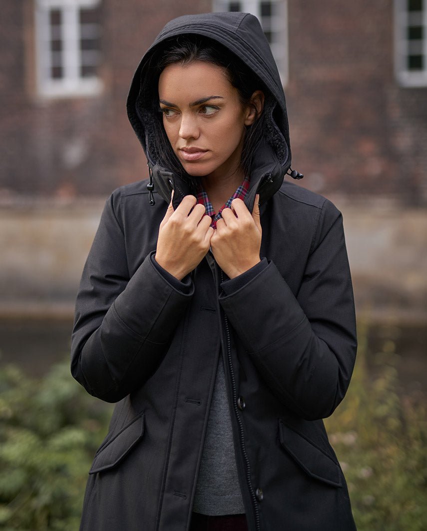 leichter Damen Daunenparka ''Bonny'' in schwarz - Wellington of Bilmore