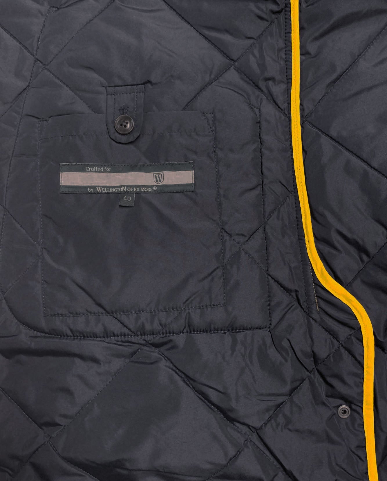 Leichter Steppmantel ''Perth'' mit Kapuze in navy - Wellington of Bilmore