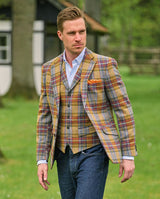 Magee Tweed Sakko "London" in multicolor Check