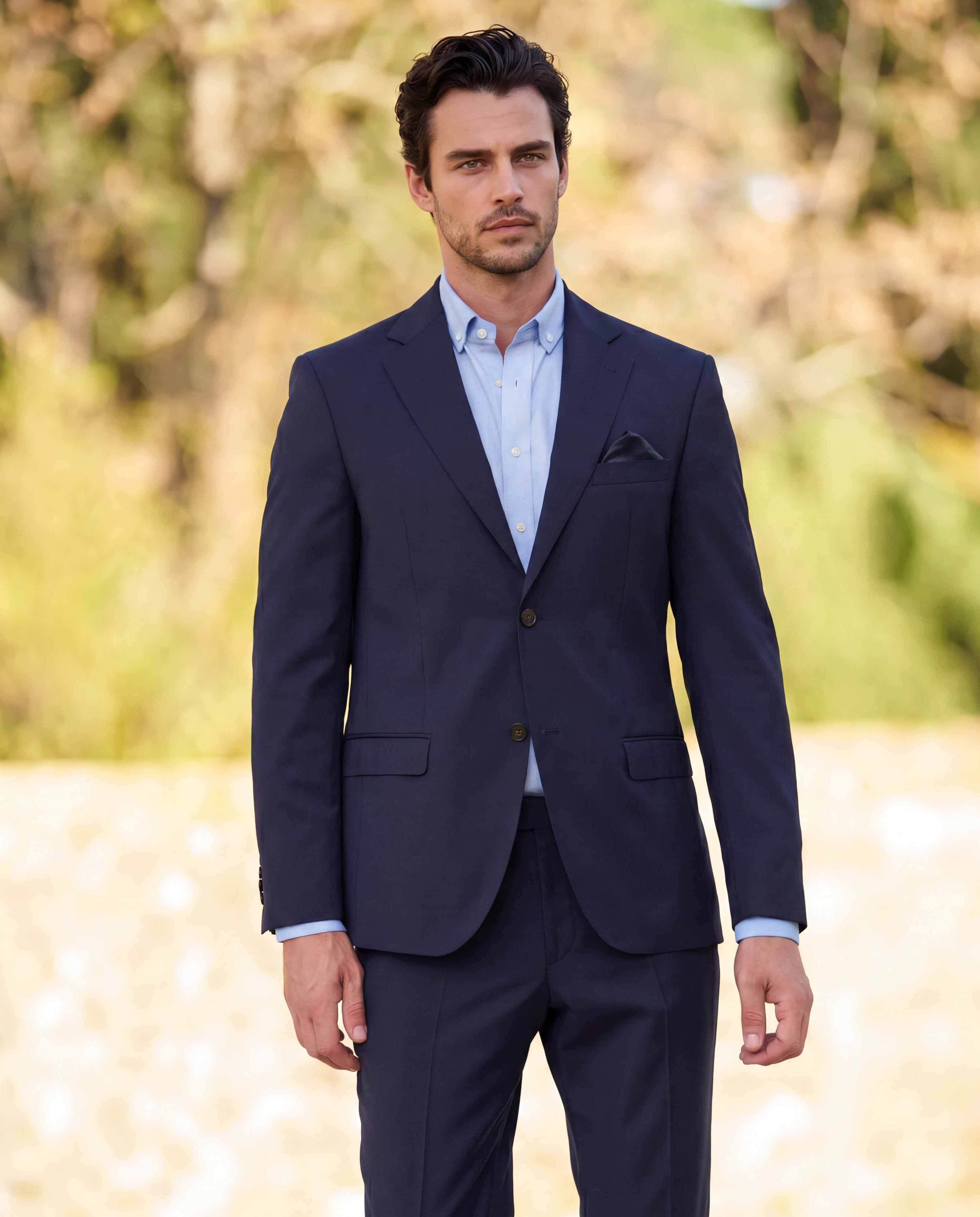 Clubsakko „Mensclub MF Suit“ in navy aus Super-100’s-Schurwolle