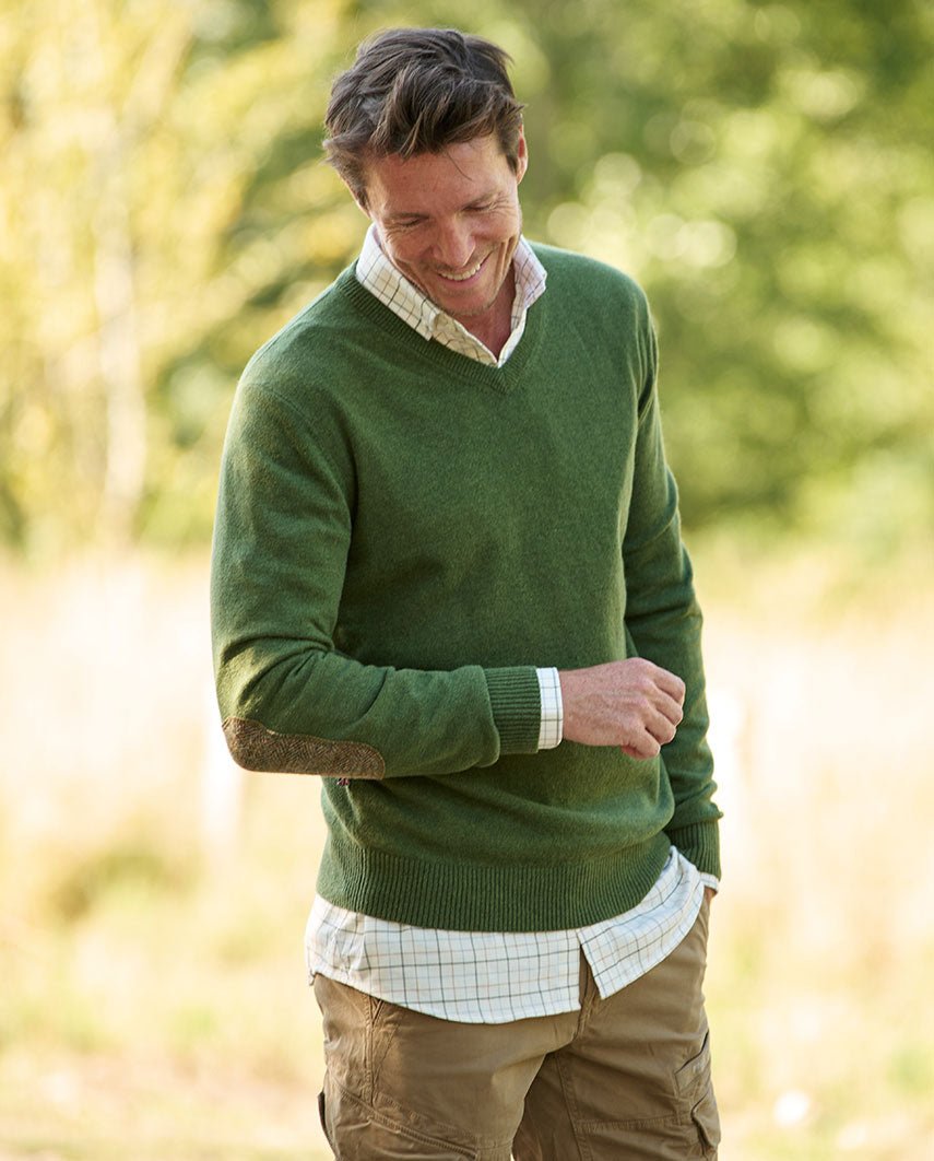 Merino-Pullover ''Jack'' in dill - Wellington of Bilmore