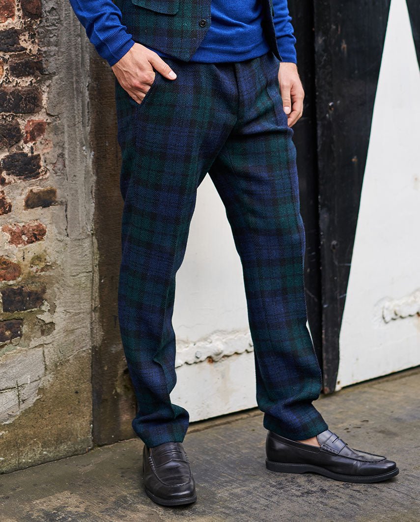 Mr. Miller - Harris Tweed Hose in Blackwatch - Wellington of Bilmore