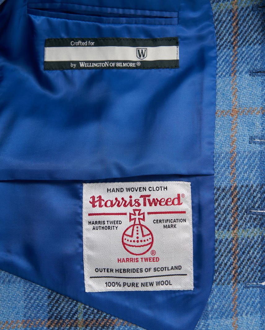 Tailor - Harris Tweed Weste in jeans herringbone - Wellington of Bilmore