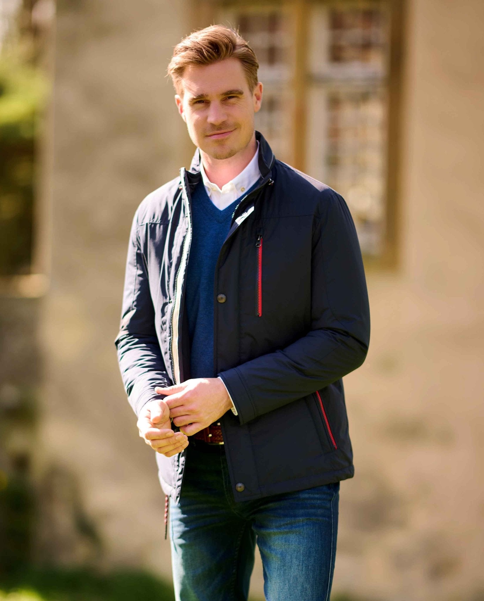 Ultraleicht Herren Funktionsjacke "Rymer" in navy - Wellington of Bilmore