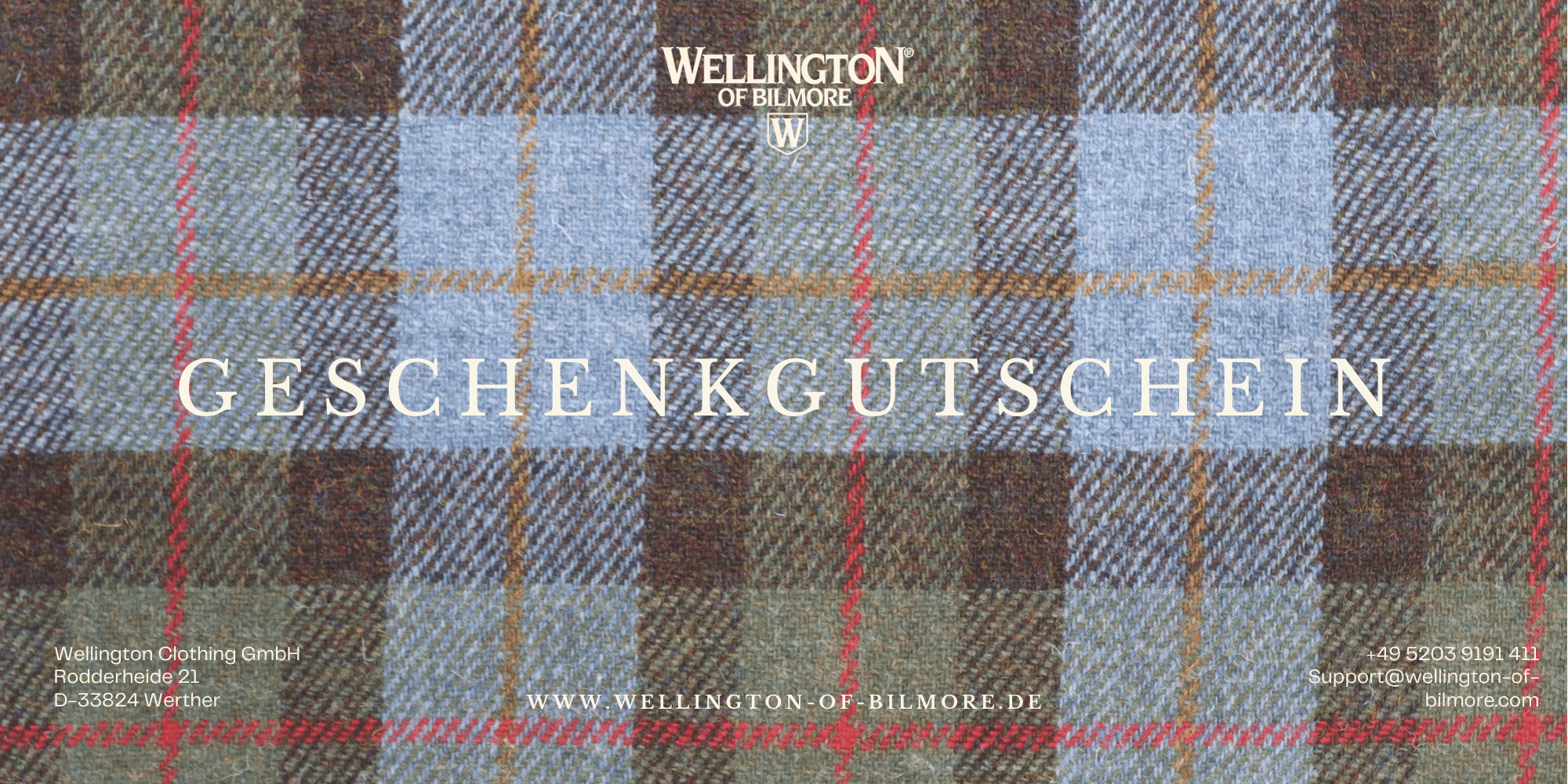 Wellington of Bilmore Geschenkgutschein - Wellington of Bilmore