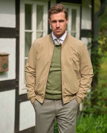 English Lumber – Herren Baumwollblouson in sand I Wellington of Bilmore