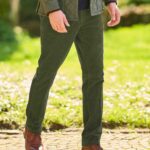 Herren Genua Cordhose ''Mr. Bradley'' in moss green