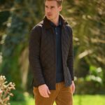 Herren Steppjacke "York" in anthrazit